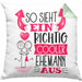 Ehemann Kissen mit Füllung 40x40 Geschenk So Sieht Ein RIchtig Cooler Ehemann Aus Geschenkidee Lustiger Spruch Geburtstag (Grau) Grün Trendation