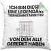 Tierheimmitarbeiter Geschenk Kissen mit Füllung 40x40 Lustige Geschenkidee Geburtstag für Tierheimmitarbeiter Ich Bin Dieser Legendäre Tierheimmitarbeiter Von Dem Alle Geredet Haben (Grau) Grün Trendation