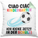 Einschulung Junge Fußball Schulkind Geschenk für Schultüte Füllung Kissen mit Füllung 40x40 Schulstart 1. Schultag Schuleinführung Schulanfang Geschenkidee 2024 (Grau) Grün Trendation