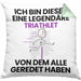 Triathlet Geschenk Kissen mit Füllung 40x40 Lustige Geschenkidee Geburtstag für Triathlet Ich Bin Dieser Legendäre Triathlet Von Dem Alle Geredet Haben (Grau) Grün Trendation