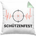 Schützenfest Kissen mit Füllung 40x40 Geschenk Schütze Sportschütze Geschenkidee (Grau) Grün Trendation