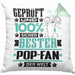 Pop-Fan Geschenk Lustiger Spruch für Pop-Fan Geschenkidee Bester Pop-Fan Der WeltKissen mit Füllung 40x40 (Grau) Grün Trendation