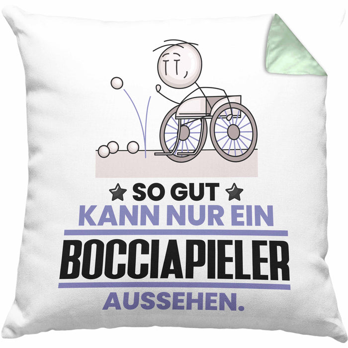 Bocciapieler Geschenk Kissen mit Füllung 40x40 So Gut Kann Nur Ein Bocciapieler Aussehen Geschenkidee (Grau) Grün Trendation