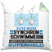 Synchronschwimmerin Geschenk Kissen mit Füllung 40x40 Ich Bin Synchronschwimmerin Aber Sag Doch Einfach Superheld Lustige Geschenkdiee für Synchronschwimmerin (Grau) Grün Trendation