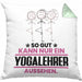 Yogalehrer Geschenk Kissen mit Füllung 40x40 So Gut Kann Nur Ein Yogalehrer Aussehen Geschenkidee (Grau) Grün Trendation