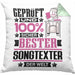 Songtexter Geschenk Lustiger Spruch für Songtexter Geschenkidee Bester Songtexter Der WeltKissen mit Füllung 40x40 (Grau) Grün Trendation