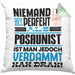 Posaunist Geschenk Kissen mit Füllung 40x40 Lustige Geschenkidee für Posaunist Geburtstag Niemand Ist Perfekt Aber Als Posaunist Ist Man Nah Dran (Grau) Grün Trendation
