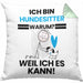 Hundesitter Geschenk Kissen mit Füllung 40x40 Lustiger Spruch Ich Bin Hundesitter Warum Weil Ich Es Kann Geschenkidee Bester Hundesitter Geburtstag (Grau) Grün Trendation