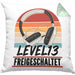 13. Geburtstag Kissen mit Füllung 40x40 Jungs Gaming Official Teenager 13er Geburtstag Geschenkidee Level 13 Freigeschaltet (Grau) Grün Trendation