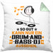 Drum-and-Bass-DJ Geschenk Kissen mit Füllung 40x40 So Gut Kann Nur Ein Drum-and-Bass-DJ Aussehen Geschenkidee (Grau) Grün Trendation