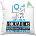 Geocacher Geschenk Kissen mit Füllung 40x40 Ich Bin Geocacher Aber Sag Doch Einfach Superheld Lustige Geschenkdiee für Geocacher (Grau) Grün Trendation
