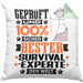 Survival-Experte Geschenk Lustiger Spruch für Survival-Experte Geschenkidee Bester Survival-Experte Der WeltKissen mit Füllung 40x40 (Grau) Grün Trendation