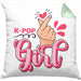 K-Pop Girl Kissen mit Füllung 40x40 Geschenkidee für K-Pop Fans Asiatische Musik (Grau) Grün Trendation