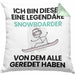 Snowboarder Geschenk Kissen mit Füllung 40x40 Lustige Geschenkidee Geburtstag für Snowboarder Ich Bin Dieser Legendäre Snowboarder Von Dem Alle Geredet Haben (Grau) Grün Trendation
