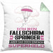 Fallschirmspringer Geschenk Kissen mit Füllung 40x40 Ich Bin Fallschirmspringer Aber Sag Doch Einfach Superheld Lustige Geschenkdiee für Fallschirmspringer (Grau) Grün Trendation