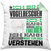 Vogelrescuer Geschenk Kaffee-Kissen mit Füllung 40x40 Geschenkidee für Vogelrescuer Ich Bin Vogelrescuer Ich Kann Es Dir Erklären Jedoch Nicht Für Dich Verstehen Spruch Lustig (Grau) Grün Trendation