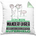 Wanderführer Geschenk Kissen mit Füllung 40x40 Ich Bin Wanderführer Aber Sag Doch Einfach Superheld Lustige Geschenkdiee für Wanderführer (Grau) Grün Trendation