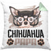 Chihuahua Papa Besitzer Kissen mit Füllung 40x40 Geschenk Lustiger Spruch Geschenkidee Chihuahua Liebhaber (Grau) Grün Trendation