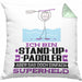 Stand-Up-Paddler Geschenk Kissen mit Füllung 40x40 Ich Bin Stand-Up-Paddler Aber Sag Doch Einfach Superheld Lustige Geschenkdiee für Stand-Up-Paddler (Grau) Grün Trendation