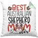 Australian Shepherd Mom Besitzerin Kissen mit Füllung 40x40 Geschenk Lustiger Spruch Geschenkidee Besitzerin Australian Shepherd Mama (Grau) Grün Trendation