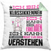 Klassikkenner Geschenk Kissen mit Füllung 40x40 Lustige Geschenkdiee für einen Klassikkenner Geburtstag Ich Bin Klassikkenner Ich Kann Es Dir Erklären Aber Nicht Für Dich Verstehen (Grau) Grün Trendation