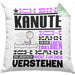 Kanute Geschenk Kaffee-Kissen mit Füllung 40x40 Geschenkidee für Kanute Ich Bin Kanute Ich Kann Es Dir Erklären Jedoch Nicht Für Dich Verstehen Spruch Lustig (Grau) Grün Trendation