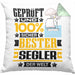 Segler Geschenk Lustiger Spruch für Segler Geschenkidee Bester Segler Der WeltKissen mit Füllung 40x40 (Grau) Grün Trendation