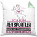 Reitsportler Geschenk Kissen mit Füllung 40x40 Ich Bin Reitsportler Aber Sag Doch Einfach Superheld Lustige Geschenkdiee für Reitsportler (Grau) Grün Trendation