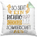 So Sieht Ein Richtig Cooler Schwägerschaft Aus Geschenk Kissen mit Füllung 40x40 Lustiger Spruch Geschenkidee (Grau) Grün Trendation