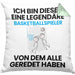Basketballspieler Geschenk Kissen mit Füllung 40x40 Lustige Geschenkidee Geburtstag für Basketballspieler Ich Bin Dieser Legendäre Basketballspieler Von Dem Alle Geredet Haben (Grau) Grün Trendation