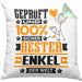 Enkel Geschenk Lustiger Spruch für Enkel Geschenkidee Bester Enkel Der WeltKissen mit Füllung 40x40 (Grau) Grün Trendation