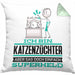 Katzenzüchter Geschenk Kissen mit Füllung 40x40 Ich Bin Katzenzüchter Aber Sag Doch Einfach Superheld Lustige Geschenkdiee für Katzenzüchter (Grau) Grün Trendation