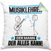 Musiklehrer Kissen mit Füllung 40x40 Geschenk für Musiklehrer Der Mann Der Alles Kann Geschenkidee zum Geburtstag (Grau) Grün Trendation