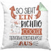 Tierverhaltenstherapeut Kissen mit Füllung 40x40 So Sieht Ein Richtig Cooler Tierverhaltenstherapeut Aus Geschenk Lustiger Spruch Geschenkidee (Grau) Grün Trendation
