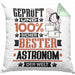 Astronom Geschenk Lustiger Spruch für Astronom Geschenkidee Bester Astronom Der WeltKissen mit Füllung 40x40 (Grau) Grün Trendation