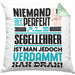 Segellehrer Geschenk Kissen mit Füllung 40x40 Lustige Geschenkidee für Segellehrer Geburtstag Niemand Ist Perfekt Aber Als Segellehrer Ist Man Nah Dran (Grau) Grün Trendation
