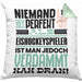 Eishockeyspieler Geschenk Kissen mit Füllung 40x40 Lustige Geschenkidee für Eishockeyspieler Geburtstag Niemand Ist Perfekt Aber Als Eishockeyspieler Ist Man Nah Dran (Grau) Grün Trendation