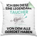 Taucher Geschenk Kissen mit Füllung 40x40 Lustige Geschenkidee Geburtstag für Taucher Ich Bin Dieser Legendäre Taucher Von Dem Alle Geredet Haben (Grau) Grün Trendation