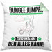 Bungee-Jumper Kissen mit Füllung 40x40 Geschenk für Bungee-Jumper Der Mann Der Alles Kann Geschenkidee zum Geburtstag (Grau) Grün Trendation