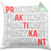 Praktikant Kissen mit Füllung 40x40 Geschenk Lustiger Spruch (Grau) Grün Trendation