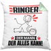Ringer Kissen mit Füllung 40x40 Geschenk für Ringer Der Mann Der Alles Kann Geschenkidee zum Geburtstag (Grau) Grün Trendation