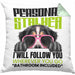 Berner Sennen Besitzerin Kissen mit Füllung 40x40 Geschenk Lustiger Spruch Geschenkidee Personal Stalker (Grau) Grün Trendation