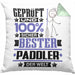 Paddler Geschenk Lustiger Spruch für Paddler Geschenkidee Bester Paddler Der WeltKissen mit Füllung 40x40 (Grau) Grün Trendation