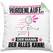 Hürdenläufer Kissen mit Füllung 40x40 Geschenk für Hürdenläufer Der Mann Der Alles Kann Geschenkidee zum Geburtstag (Grau) Grün Trendation