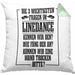 Linedance Geschenke Kissen mit Füllung 40x40 Geschenkidee Spruch Line Dance Frauen Sprüche Können Wir eine Wand Trocken (Grau) Grün Trendation