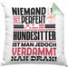 Hundesitter Geschenk Kissen mit Füllung 40x40 Lustige Geschenkidee für Hundesitter Geburtstag Niemand Ist Perfekt Aber Als Hundesitter Ist Man Nah Dran (Grau) Grün Trendation
