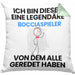 Bocciapieler Geschenk Kissen mit Füllung 40x40 Lustige Geschenkidee Geburtstag für Bocciapieler Ich Bin Dieser Legendäre Bocciapieler Von Dem Alle Geredet Haben (Grau) Grün Trendation