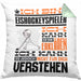 Eishockeyspieler Geschenk Kaffee-Kissen mit Füllung 40x40 Geschenkidee für Eishockeyspieler Ich Bin Eishockeyspieler Ich Kann Es Dir Erklären Jedoch Nicht Für Dich Verstehen Spruch Lustig (Grau) Grün Trendation