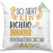Tierverhaltensforscher Kissen mit Füllung 40x40 So Sieht Ein Richtig Cooler Tierverhaltensforscher Aus Geschenk Lustiger Spruch Geschenkidee (Grau) Grün Trendation