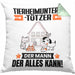 Tierheimunterstützer Kissen mit Füllung 40x40 Geschenk für Tierheimunterstützer Der Mann Der Alles Kann Geschenkidee zum Geburtstag (Grau) Grün Trendation